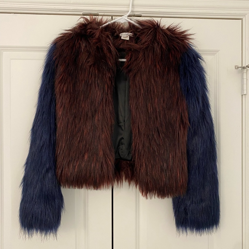 Faux Fur Cropped Jacket